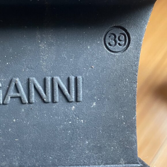 GANNI Mid-Calf Cleated Chelsea Boots - Picture 6 of 6